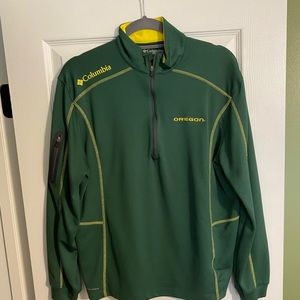 Oregon ducks half zip pull over M